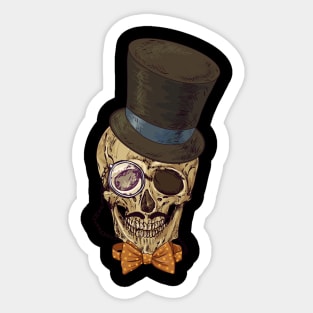 Hipster skull Sticker